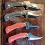 Handmade Upswept Skinner Caping Knife – Mirror Polish Blade
