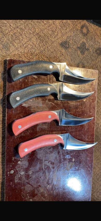 Handmade Upswept Skinner Caping Knife – Mirror Polish Blade