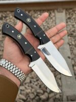Handmade Drop Point Hunting Knife – Mirror Polish Blade