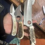 3-Piece Bone Handle Fixed Blade Knife Set - Utility & Karambit