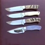 Handmade Drop Point Hunting Skinner Knife – Mirror Polish Blade