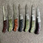 Handmade Damascus Folding Pocket Knife – Premium Micarta Handle Variations