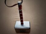Handmade Mjolnir Hammer Replica – Triquetra Engraved with Leather Wrapped Handle - Image 5