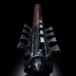 Handmade Fantasy Flanged Mace – Multi-Tier Spiked Steel Head with Leather Wrapped Handle - Image 2